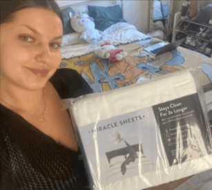 miracle sheets testimonial Carla T.